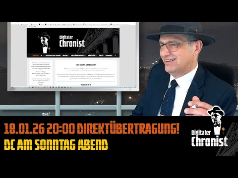 18.01.26 20:00 Direktübertragung! DC am Sonntag Abend