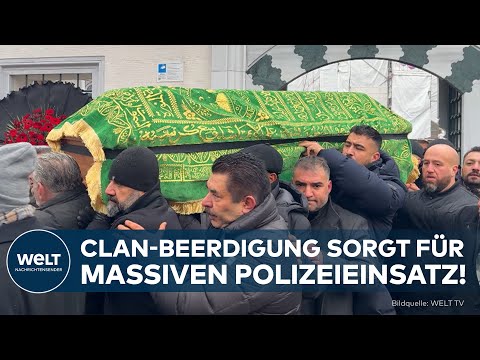 BERLIN: Clan-Boss beerdigt! Straßen gesperrt – Polizei warnt vor einem Machtkampf!