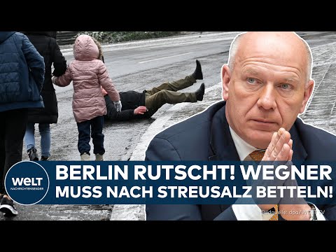 BERLIN RUTSCHT: Versagender statt regierender Bürgermeister! – Wegner muss nach Streusalz betteln!