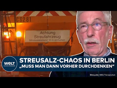 BERLIN: Streusalz-Verbot trotz Glatteis! Sarrazin platzt der Kragen! Kritik an Krisenmanagement