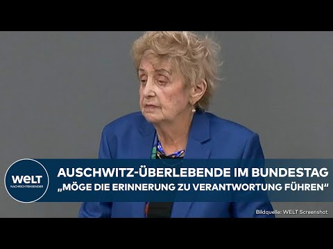 BUNDESTAG: Auschwitz-Überlebende Tova Friedman hält Rede zum Gedenken an Opfer der NS-Zeit BUNDESTAG: Auschwitz-Überlebende Tova Friedman hält Rede zum Gedenken an Opfer der NS-Zeit