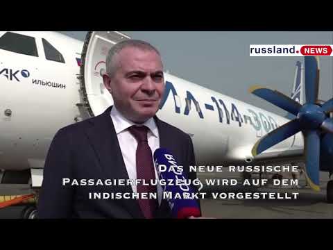 Das neue russische Passagierflugzeug wird auf dem indischen Markt vorgestellt Das neue russische Passagierflugzeug wird auf dem indischen Markt vorgestellt