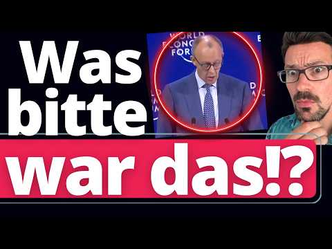 Davos: Merz geht während Rede völlig unter! (Panik)