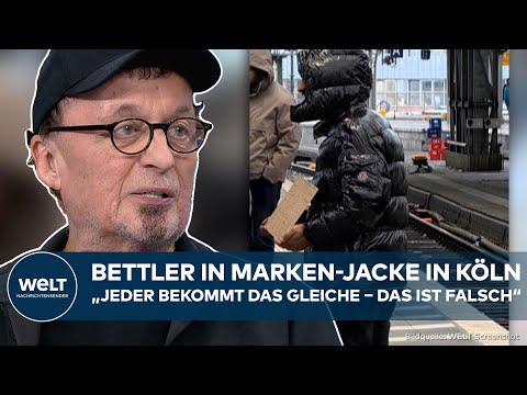 DEUTSCHLAND: Experte packt aus! Bettler in Markenjacke löst Streit über Armut und Sozialpolitik aus DEUTSCHLAND: Experte packt aus! Bettler in Markenjacke löst Streit über Armut und Sozialpolitik aus