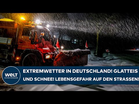 DEUTSCHLAND: Extremwetter! Glatteis und Schnee! Lebensgefahr auf den Straßen! DEUTSCHLAND: Extremwetter! Glatteis und Schnee! Lebensgefahr auf den Straßen!