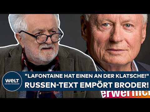 DEUTSCHLAND: „Oskar Lafontaine hat einen an der Klatsche!“ Russen-Text empört Broder!