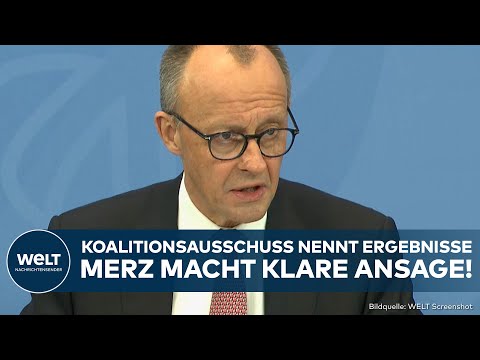 DEUTSCHLAND: Sozialstaat, Wirtschaft, Sicherheit – Merz äußert sich zu Reformen von Union und SPD DEUTSCHLAND: Sozialstaat, Wirtschaft, Sicherheit – Merz äußert sich zu Reformen von Union und SPD