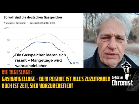 Die Tageslage: Gasmangellage – Dem Regime ist alles zuzutrauen – Noch ist Zeit, sich vorzubereiten!