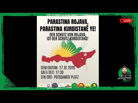 ❗LIVE❗in Berlin | Demo: „Der Schutz von Rojava ist der Schutz Kurdistans“ | 27.01.2026 ❗LIVE❗in Berlin | Demo: „Der Schutz von Rojava ist der Schutz Kurdistans“ | 27.01.2026