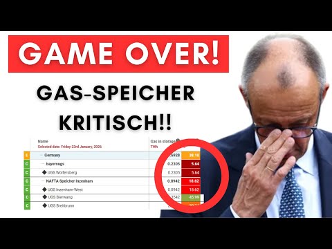 Erste Gas-Speicher leer – Regierung verschweigt brisante Zahlen! Erste Gas-Speicher leer – Regierung verschweigt brisante Zahlen!