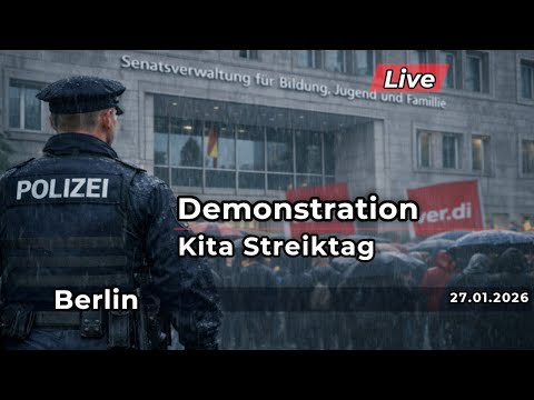 🔴 Live-Bericht: Kita-Streiktag – ver.di vor der Bildungsverwaltung 🔴 Live-Bericht: Kita-Streiktag – ver.di vor der Bildungsverwaltung