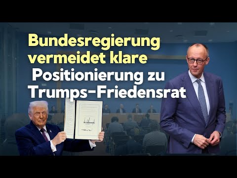 Friedensplan ja – Friedensrat vielleicht? Regierung hält sich bedeckt