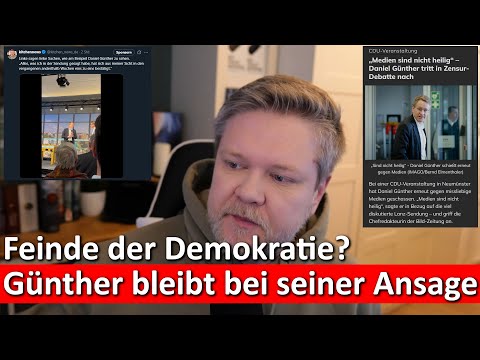 Günther legt nach: ‚Medien sind nicht heilig‘ – Jetzt rechtfertigt er Zensur!