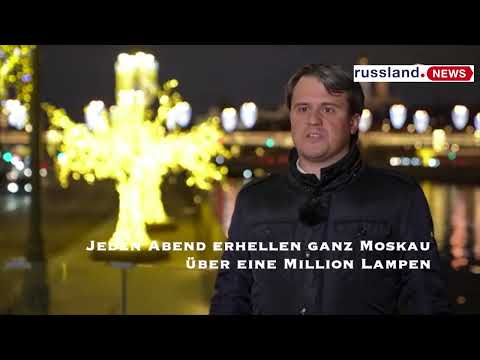 Jeden Abend erhellen ganz Moskau über eine Million Lampen Jeden Abend erhellen ganz Moskau über eine Million Lampen