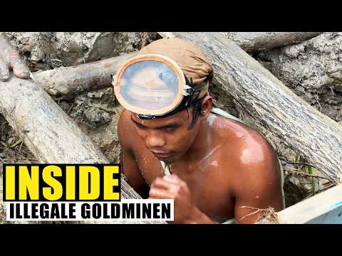 Lebendig begraben: Warum Menschen in dieses Schlammloch steigen Lebendig begraben: Warum Menschen in dieses Schlammloch steigen