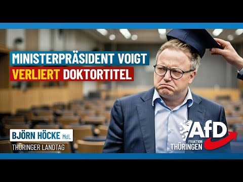 Mario Voigt hat plagiiert — was bedeutet das für Thüringen? Mario Voigt hat plagiiert — was bedeutet das für Thüringen?