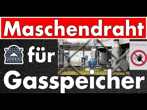 Maschendrahtzaun sichert Gasspeicher? 3 Monate Gasmangellage laut Speicherbetreiber INES!