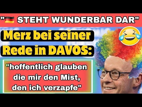 Merz in Davos – anscheinend läuft’s in Deutschland gigantisch gut 🤣🤡
