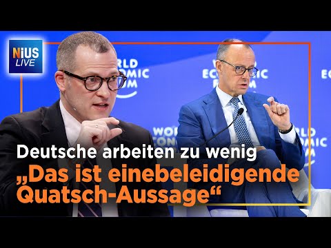 Merz in Davos: „Deutsche arbeiten zu wenig!“ – Stimmt das wirklich? | NIUS Live vom 23.01.2026 Merz in Davos: „Deutsche arbeiten zu wenig!“ – Stimmt das wirklich? | NIUS Live vom 23.01.2026