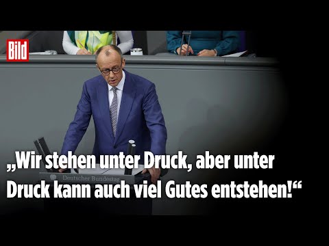 MERZ SETZT AUF EUROPAS POTENTIAL: Und sieht große Chancen im Druck MERZ SETZT AUF EUROPAS POTENTIAL: Und sieht große Chancen im Druck