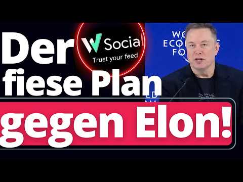 Paukenschlag auf DAVOS Gipfel: So wollen sie Elon ausschalten!