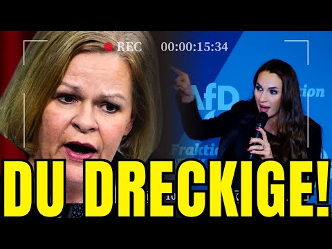 Plötzlich rastet AfD-Star wegen Nancy Faeser aus!