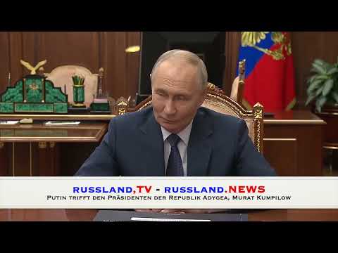 Putin trifft den Präsidenten der Republik Adygea, Murat Kumpilow Putin trifft den Präsidenten der Republik Adygea, Murat Kumpilow
