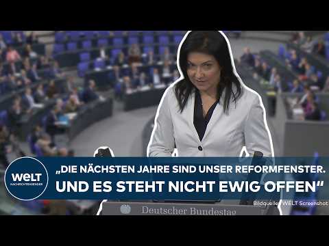 REGIERUNGSERKLÄRUNG KATHERINA REICHE: Aufschwung nach Rezession! Wirtschaftsministerin optimistisch