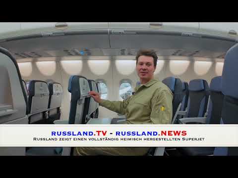 Russland zeigt einen vollständig heimisch hergestellten Superjet Russland zeigt einen vollständig heimisch hergestellten Superjet