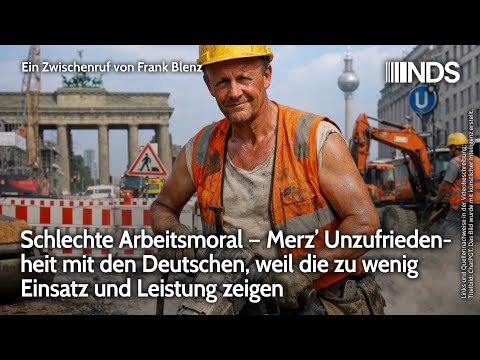 Schlechte Arbeitsmoral – Merz’ Unzufriedenheit mit den Deutschen: zu wenig Einsatz und Leistung