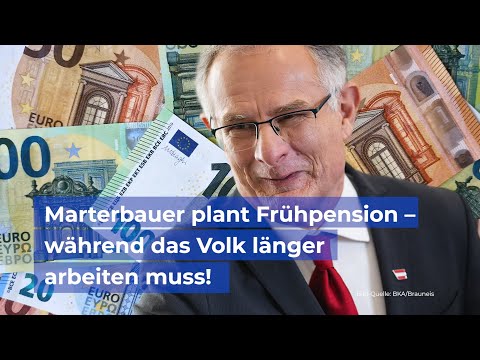 SPÖ-Finanzminister Marterbauer plant Frühpension – während das Volk länger arbeiten muss SPÖ-Finanzminister Marterbauer plant Frühpension – während das Volk länger arbeiten muss