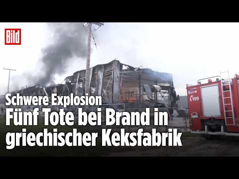 TRAGÖDIE IN GRIECHENLAND: Explosion in Keksfabrik fordert Fünf Tote TRAGÖDIE IN GRIECHENLAND: Explosion in Keksfabrik fordert Fünf Tote