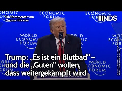 Trump: „Es ist ein Blutbad“ – und die „Guten“ wollen, dass weitergekämpft wird | Marcus Klöckner NDS Trump: „Es ist ein Blutbad“ – und die „Guten“ wollen, dass weitergekämpft wird | Marcus Klöckner NDS
