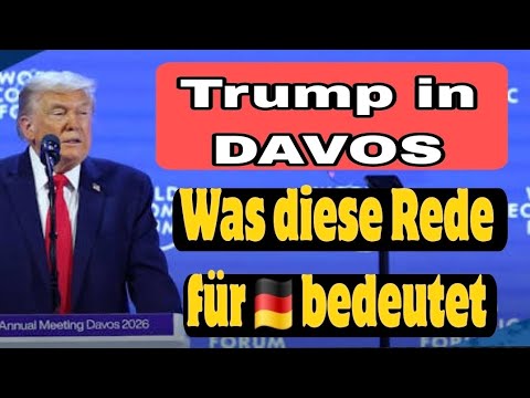 Trump in Davos: Warum diese Rede Deutschland nervös machen sollte