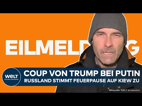 UKRAINE-KRIEG: Überraschung nach Dialog von Trump und Putin! Russland stimmt Feuerpause auf Kiew zu