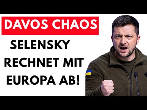 Undank pur💥Wie Selensky Europa in Davos öffentlich beleidigt und vorführt!🚨Selensky geht zuerst!