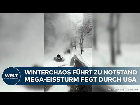 USA: Mega-Blackout! Notstand! Blizzard legt mehrere Staaten lahm! Millionen Menschen betroffen USA: Mega-Blackout! Notstand! Blizzard legt mehrere Staaten lahm! Millionen Menschen betroffen