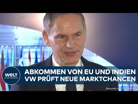 VW: Chance für Automarkt! Oliver Blume begrüßt Abkommen von EU und Indien VW: Chance für Automarkt! Oliver Blume begrüßt Abkommen von EU und Indien