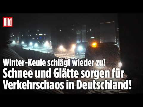 WINTER-CHAOS IN DEUTSCHLAND: Wetter-Experten warnen vor Gefahr! Glätte-Albtraum auf den Straßen! WINTER-CHAOS IN DEUTSCHLAND: Wetter-Experten warnen vor Gefahr! Glätte-Albtraum auf den Straßen!
