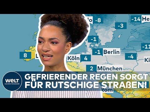 WINTERCHAOS: Gefrierender Regen und Schnee erhöhen die Glättegefahr in weiten Teilen Deutschlands WINTERCHAOS: Gefrierender Regen und Schnee erhöhen die Glättegefahr in weiten Teilen Deutschlands