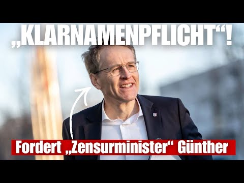 „Zensurminister“ Daniel Günther (CDU): Jetzt fordert er die „Klarnamenpflicht“!