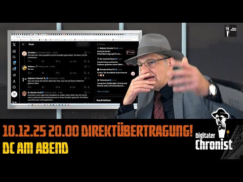 15.12.25 20.00 Direktübertragung! DC am Abend 15.12.25 20.00 Direktübertragung! DC am Abend