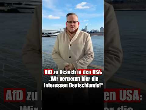 AfD zu Besuch in den USA: „Wir vertreten hier die Interessen Deutschlands!“ | Martin Reichardt (AfD) AfD zu Besuch in den USA: „Wir vertreten hier die Interessen Deutschlands!“ | Martin Reichardt (AfD)