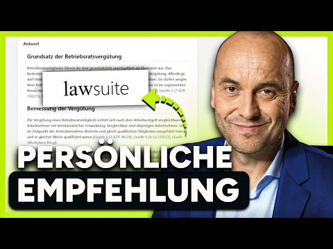 Anwälte aufgepasst: Krasses KI-Tool für Arbeitsrechtler (lawsuite) Anwälte aufgepasst: Krasses KI-Tool für Arbeitsrechtler (lawsuite)