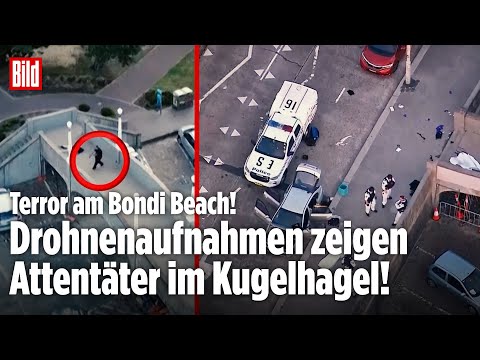 BONDI BEACH: Neue Aufnahmen! Hier sterben die Attentäter im Kugelhagel! BONDI BEACH: Neue Aufnahmen! Hier sterben die Attentäter im Kugelhagel!