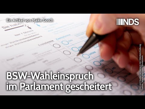 BSW-Wahleinspruch im Parlament gescheitert | Maike Gosch | NDS-Podcast | 19.12.2025