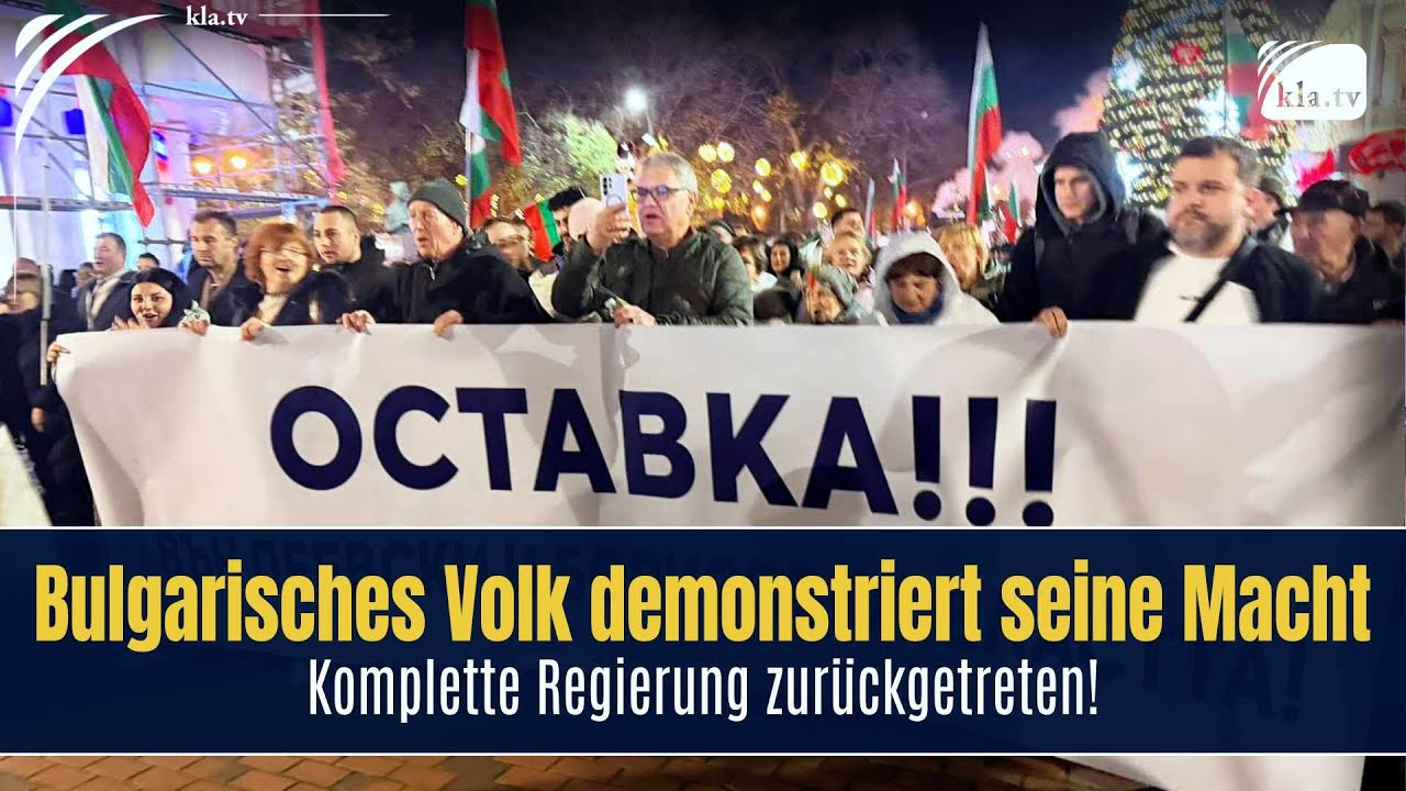 Bulgarisches Volk demonstriert seine Macht!