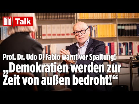 DEMOKRATIE UNTER DRUCK: Prof. Dr. Udo Di Fabio warnt vor politischer Spaltung | BILD Talk