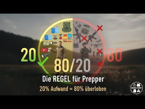 Die 80/20-Regel für Prepper: Mit 20% Aufwand 80% aller Krisen überstehen