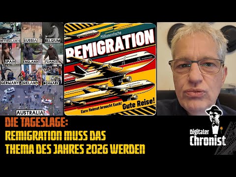 Die Tageslage: REMIGRATION muss das Thema des Jahres 2026 werden! Die Tageslage: REMIGRATION muss das Thema des Jahres 2026 werden!